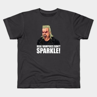 'Real vampires don't sparkle!' Kids T-Shirt